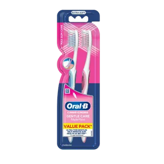 Oral-B Gum & Enamel Care Blue & Pink Extra Soft Toothbrushes, 2 Pieces