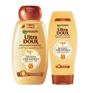 Garnier Ultra Doux Honey Replenishing Shampoo & Conditioner, 400ml + 360ml