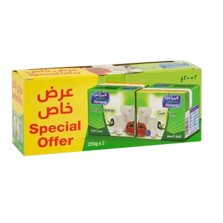 المراعي جبنة فيتا كاملة الدسم عرض خاص، 2x200جم