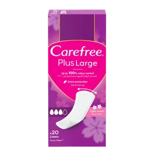 Carefree Plus Large Light Scent Pantyliners