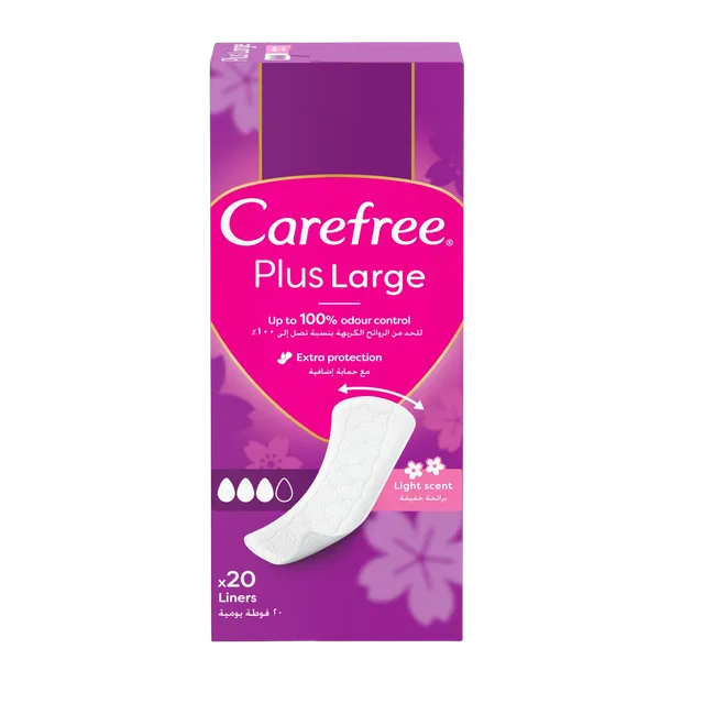 Carefree Plus Large Light Scent Pantyliners