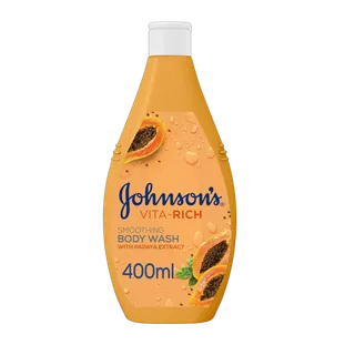 جونسونز غسول جسم فيتا-ريتش الناعم بخلاصة البابايا، 400ml