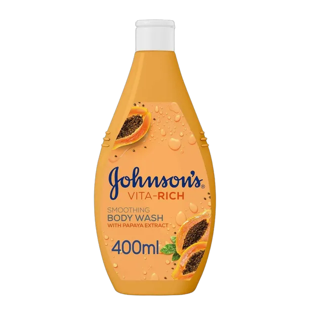 جونسونز غسول جسم فيتا-ريتش الناعم بخلاصة البابايا، 400ml