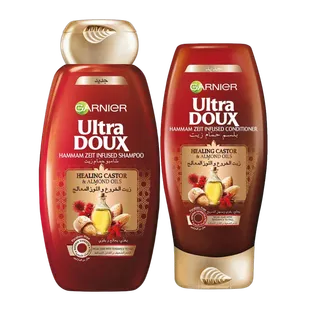 Garnier Ultra Doux Castor Shampoo, 400ml + Conditioner, 360ml
