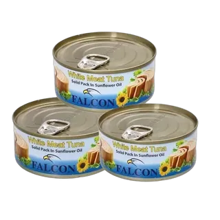 تونة فالكون في زيت عباد الشمس 160 جم × 3