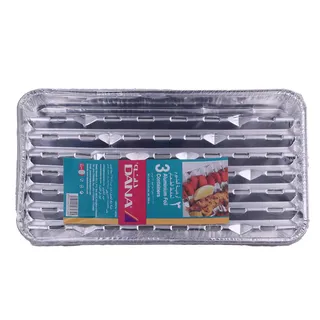 Dana BBQ Aluminium Tray, 3 Pieces