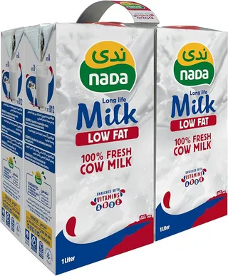 ندى لونج لايف لو فات ميلك، 4x1 لتر