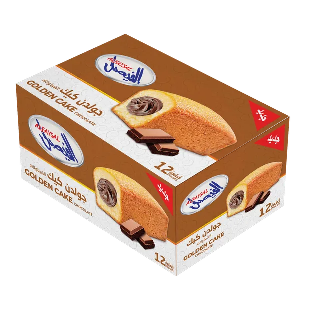 Al Faysal Golden Cake Filled With Chocolate Cream (12 Pieces), 384g