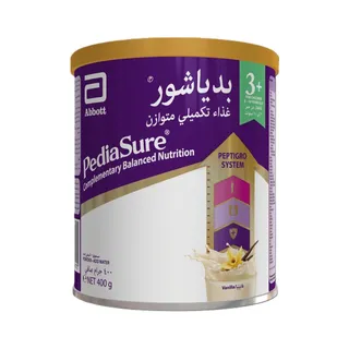 PediaSure 3+ Complimentary Balanced Nutrition Vanilla Powder for 3-10 Years Old, 400g