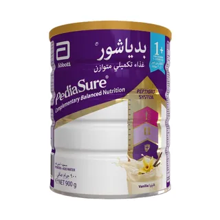 PediaSure 1+ Complimentary Balanced Nutrition Vanilla Powder for 1-3 Years Old, 900g