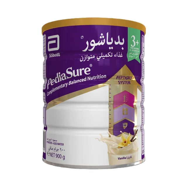 PediaSure 3+ Complimentary Balanced Nutrition Vanilla Powder for 3-10 Years Old, 900g