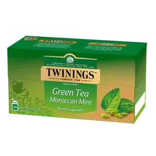 Twinings Green Tea & Moroccan Mint with Cardamom Tea, 25 Teabags