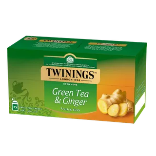 Twinings Green with Ginger Tea Bags, 25 Bags