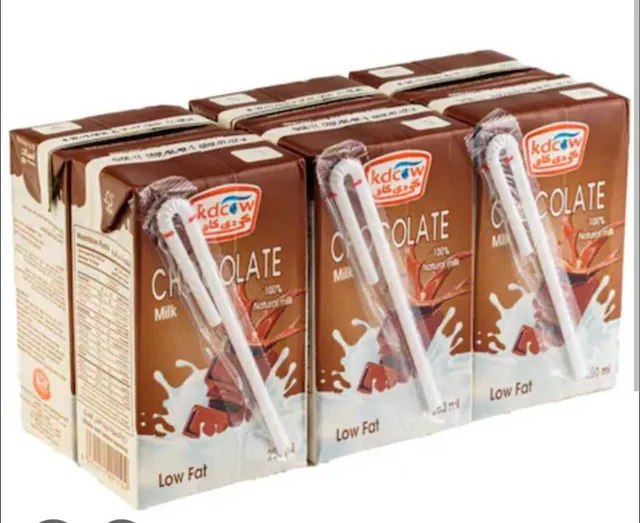 Kdcow Low Fat Chocolate Milk, 6x250ml