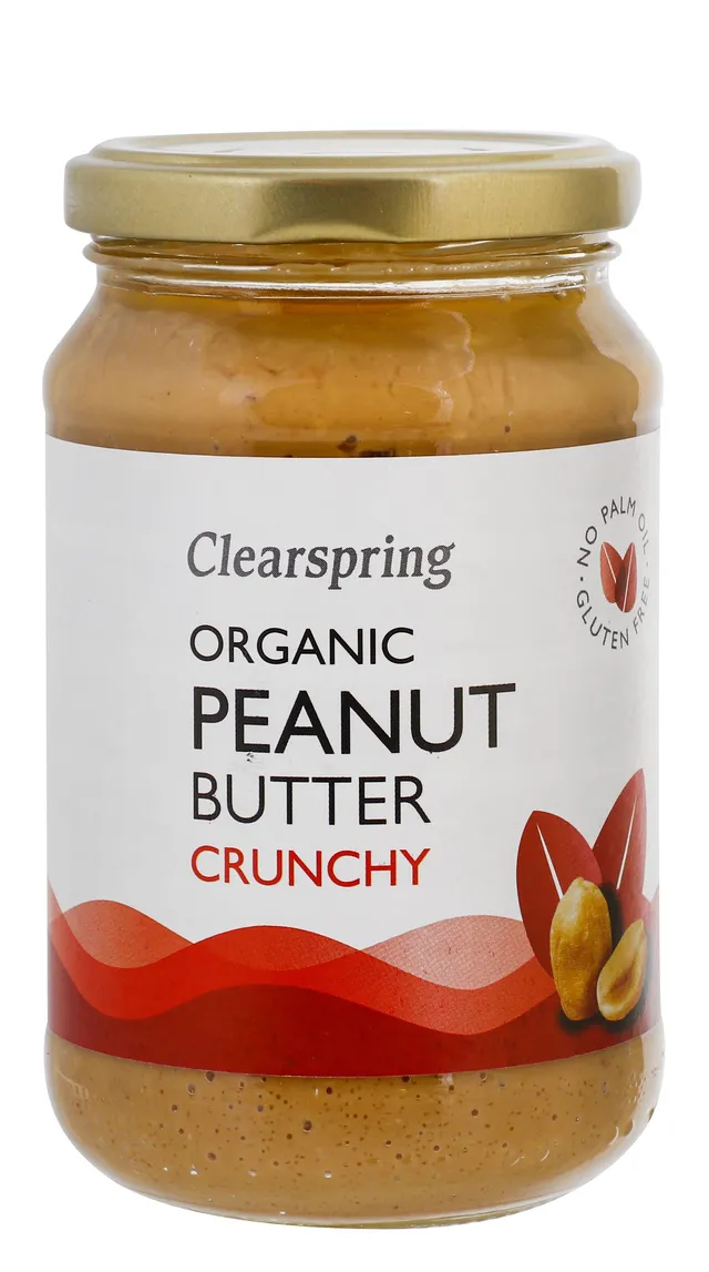 Clear Spring Organic GF Peanut Butter Crunchy 350 g