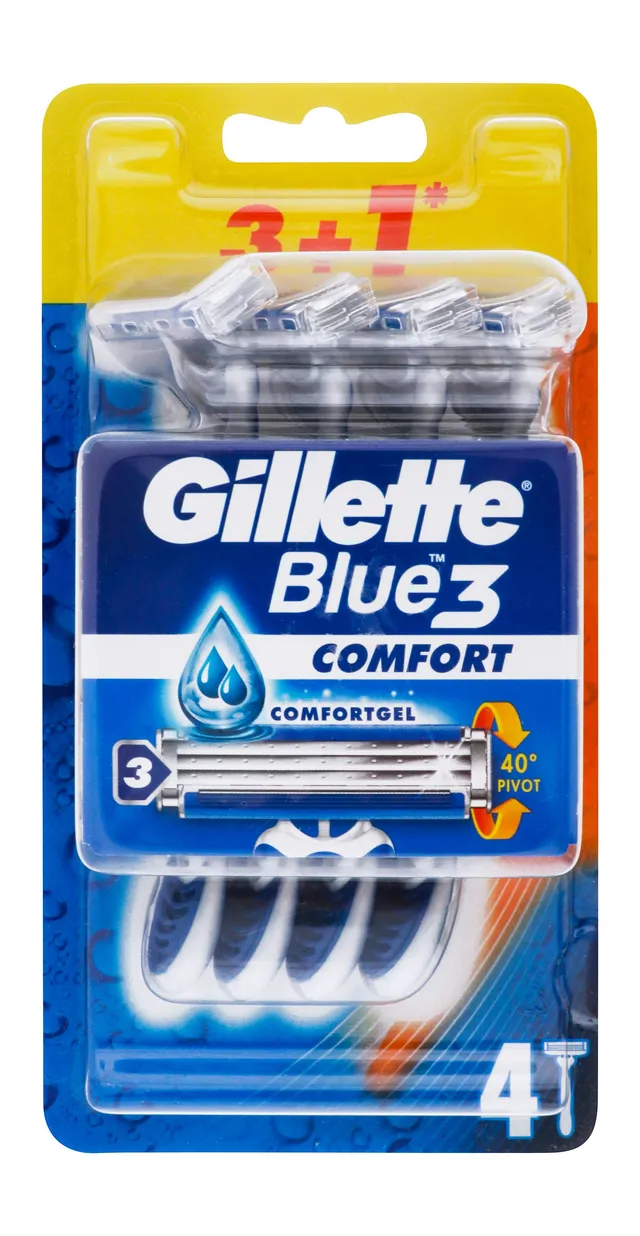 Gillette Blue 3 Razors 3+1 Pieces