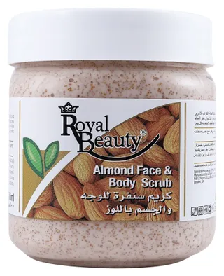 رويال بيوتي مقشر للوجه والجسم باللوز، 500ml