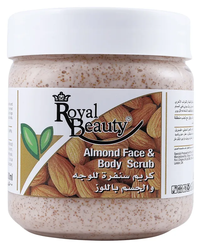 رويال بيوتي مقشر للوجه والجسم باللوز، 500ml