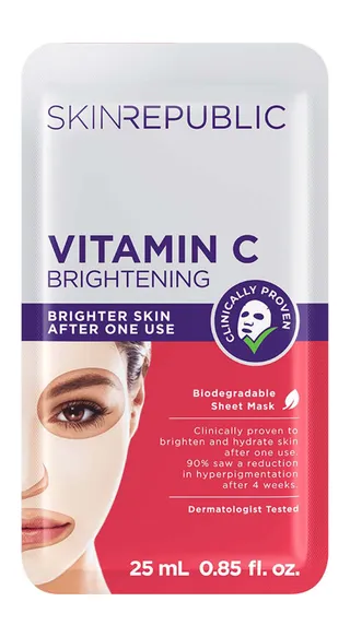 Skin Republic Brightening Vitamin C Face Mask Sheet, 25ml