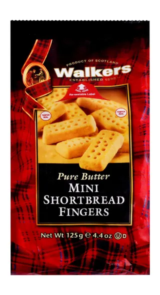 Walker's Mini Shortbread Fingers Bag, 125g