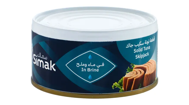 سيمك سكيبجاك تونة سوليد في محلول ملحي 185g