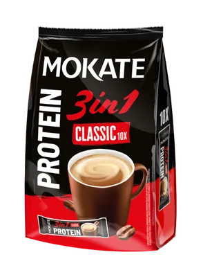Mokate 3in1 Protein Classic Coffee Sachets, 10x17g, 170g