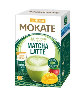 Mokate Mango Flavour Matcha Latte, 6x14g, 84g