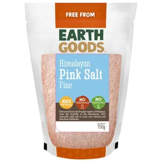 Earth Goods Organic Himalayan Pink Salt Fine, 750g