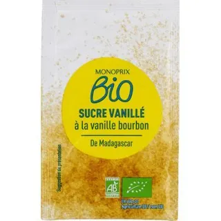 Monoprix Bio Organic Sugar Vanilla 5 x 7.5 g