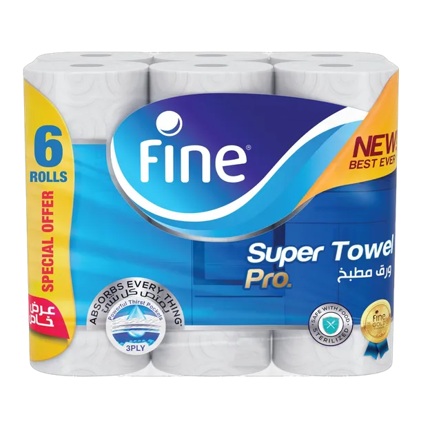 Fine Super Towel 60 Sheet x 6 Pcs