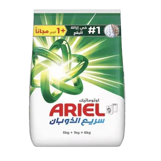 اريال مسحوق غسيل الأصلي 5 كجم + 1 كجم