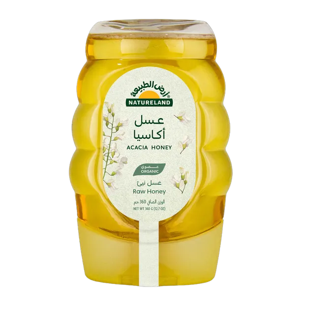 أرض الطبيعة عسل الأكاسيا العضوي 360 جرام