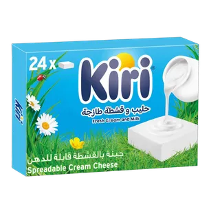 Kiri Spreadable Cream Cheese Squares 24 Portions 432g