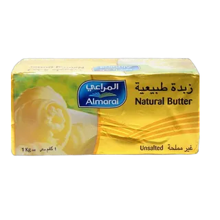 المراعي زبدة طبيعية غير مملحة 1 كجم