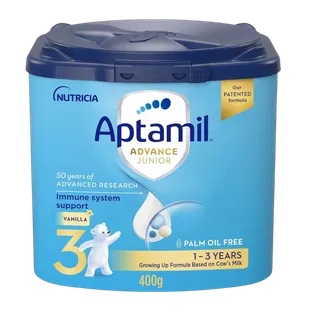 Aptamil Advance Junior 3 Milk Formula for 1-3 Years, 400g