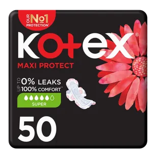 كوتيكس ماكسي بروتيكت سوبر بادز فور هيفي فلو ويذ وينغز، 50 Pieces