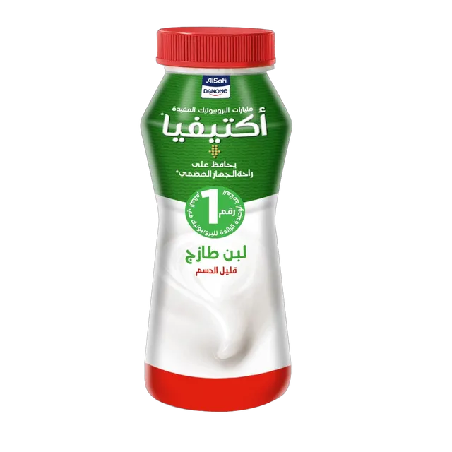 أكتيفيا لبن قليل الدسم - 5 خمائر بروبيوتك 180مل