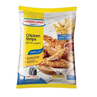 AMERICANA CHICKEN STRIPS PLAIN BAG 1 KG