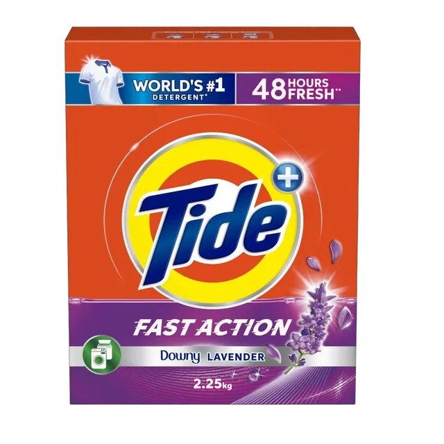 Tide Triple Power Lavender Laundry Detergent Powder, 2.25kg
