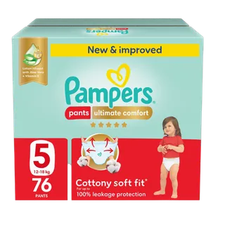 Pampers Pants Diapers, Size 5, 76 Pieces