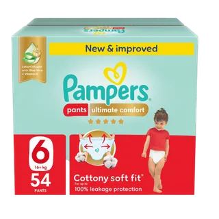 Pampers Pants Diapers, Size 6, 54 Pieces