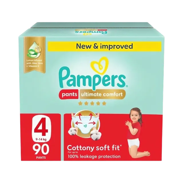 Pampers Pants Diapers, Size 4, 90 Pieces