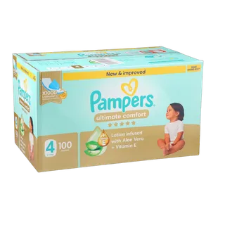 Pampers Ultimate Comfort S4 Style Diapers, 100 Pieces