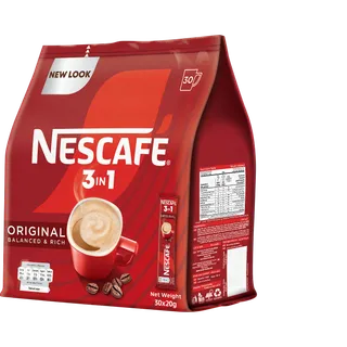 Nescafé 3In1 Instant Coffee Mix Sachet, 30x20g