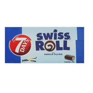 7 Days Swiss Rolls Filled with Vanilla Cream