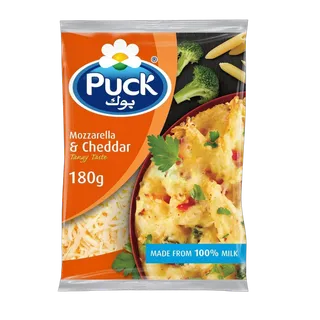بك جبنة موزاريلا وشيدر مبشورة، 180g