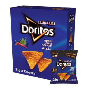 Doritos Sweet Chili Tortilla Chips, 12x21g