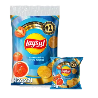 ليز رقائق بطاطس بكاتشب الطماطم