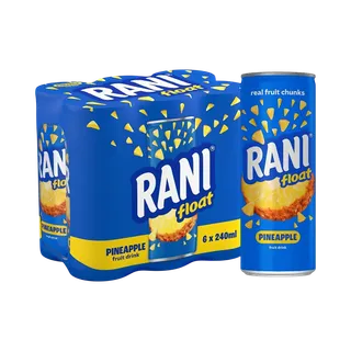 راني أناناس فلوت مشروب علبة، 6x240ml