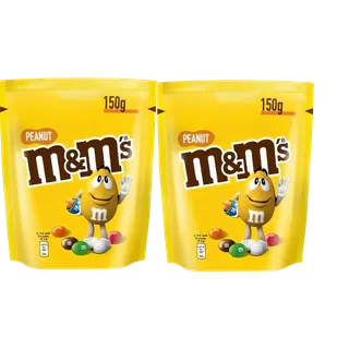 M&M'S Peanut Chocolate Pouch 2X150G (multipack)